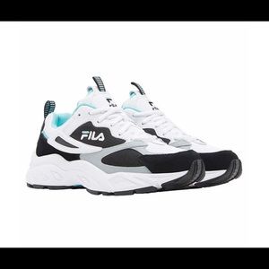 FILA Ladies' Envizion Shoe white/black/mint